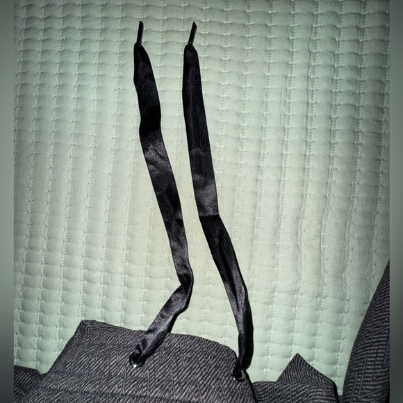 White House Black Market Slim Ankle Pants Herringbone Size 8Pull On Drawstring🖤🩶 - Picture 6 of 14